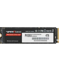 Patriot PV593P4TBM28H PV593 VIPER SSD, 4TB, M.2 2280, PCIe Gen5 x4, 14000/ 13000 MB/s max, Black