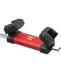 Silicon Power SP002TBUC3S72VPR DS72 Ultra fast pendrive, 2TB, USB 3.2 gen 2, Dual, Red - Afbeelding 2