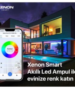 XENON Smart X7021 Smart LED RGB Bulb, 9 W, WI-Fi, Bluetooth, White - Afbeelding 2