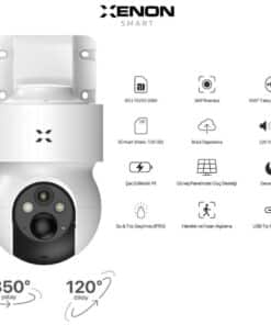 XENON Smart X7262 Smart Solar Solar Powered Camera Outdoor 4G - Afbeelding 3
