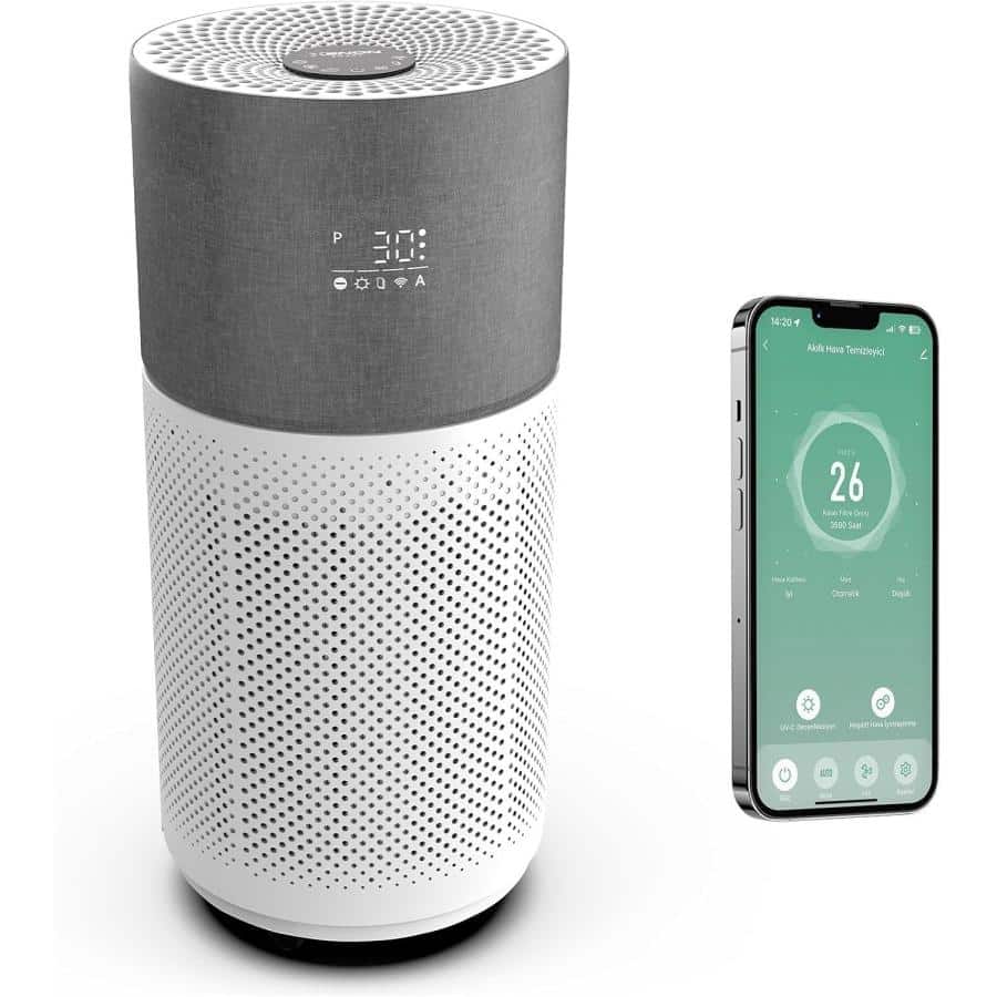 XENON Smart X7420_M0 Smart Air Purifier - Gray, Wi-FI, 70 m², CADR 550 m³/s