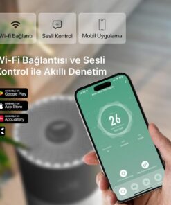 XENON Smart X7420_M0 Smart Air Purifier - Gray, Wi-FI, 70 m², CADR 550 m³/s - Afbeelding 4