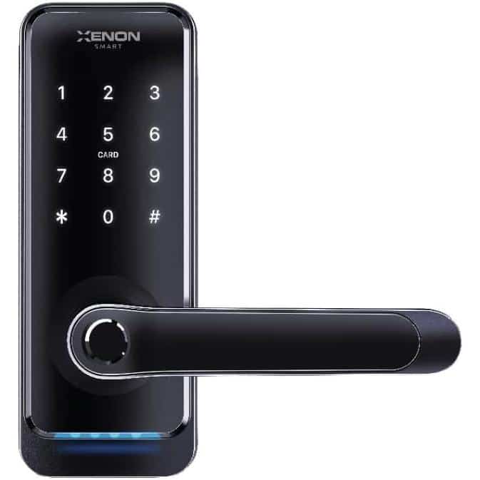 XENON Smart X8056 Smart Door Lock Fingerprint & PIN Code Entry, Black