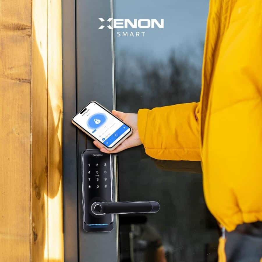 XENON Smart X8056 Smart Door Lock Fingerprint & PIN Code Entry, Black - Afbeelding 2