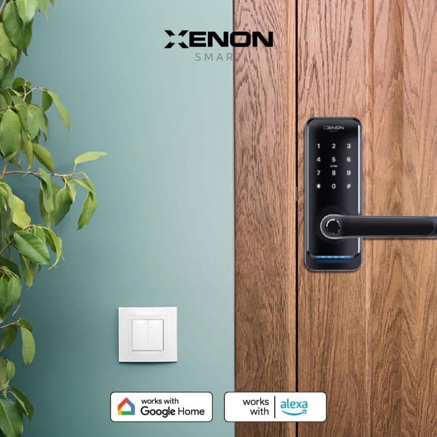 XENON Smart X8056 Smart Door Lock Fingerprint & PIN Code Entry, Black - Afbeelding 4