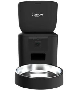 XENON Smart X8602SIYAH Smart Cat & Dog Food Bowl Black Wi-Fi Remote Sound and Camera Control