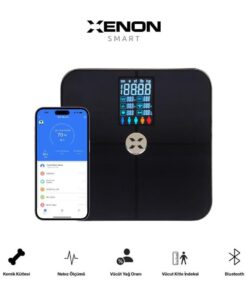 XENON Smart X8702 Smart Bluetooth Body Scale with Body Fat, Water, Muscle Mass, BMI, Weight - Afbeelding 3