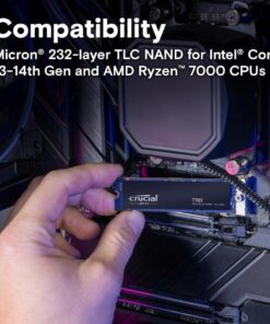 Crucial CT1000T705SSD3 T705 SSD, 1 TB, M.2, MVME, PCIe Gen5, 13600/ 10200 MB/s - Afbeelding 5