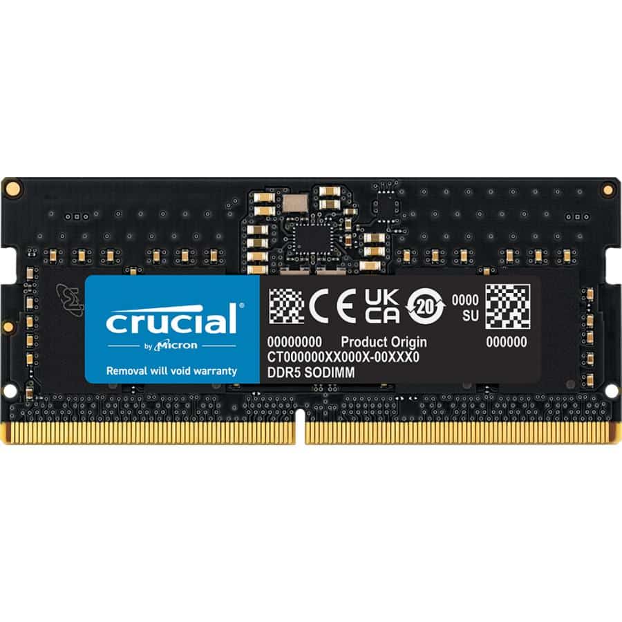 Crucial CT8G48C40S5T SO-DIMM, 8 GB, DDR5, PC4800, CL40 1x8GB, TRAY