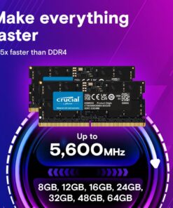 Crucial CT8G48C40S5T SO-DIMM, 8 GB, DDR5, PC4800, CL40 1x8GB, TRAY - Afbeelding 3