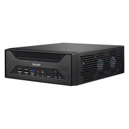 Shuttle XPC slim Barebone XH610 - S1700, Intel H610, 1xDP, 1xHDMI, 1x VGA, 2x COM (RS232), 2x LAN (2.5G and 1G), 1x slim 5.25", 2x 3.5", 2x M.2, 24/7 permanent gebruik - Afbeelding 3