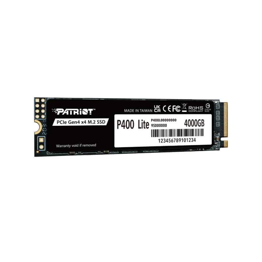 Patriot P400LP4KGM28H P400 Lite, 4TB, PCIe Gen4 x4, 3500/ 2700 MB/s (max) - Afbeelding 2