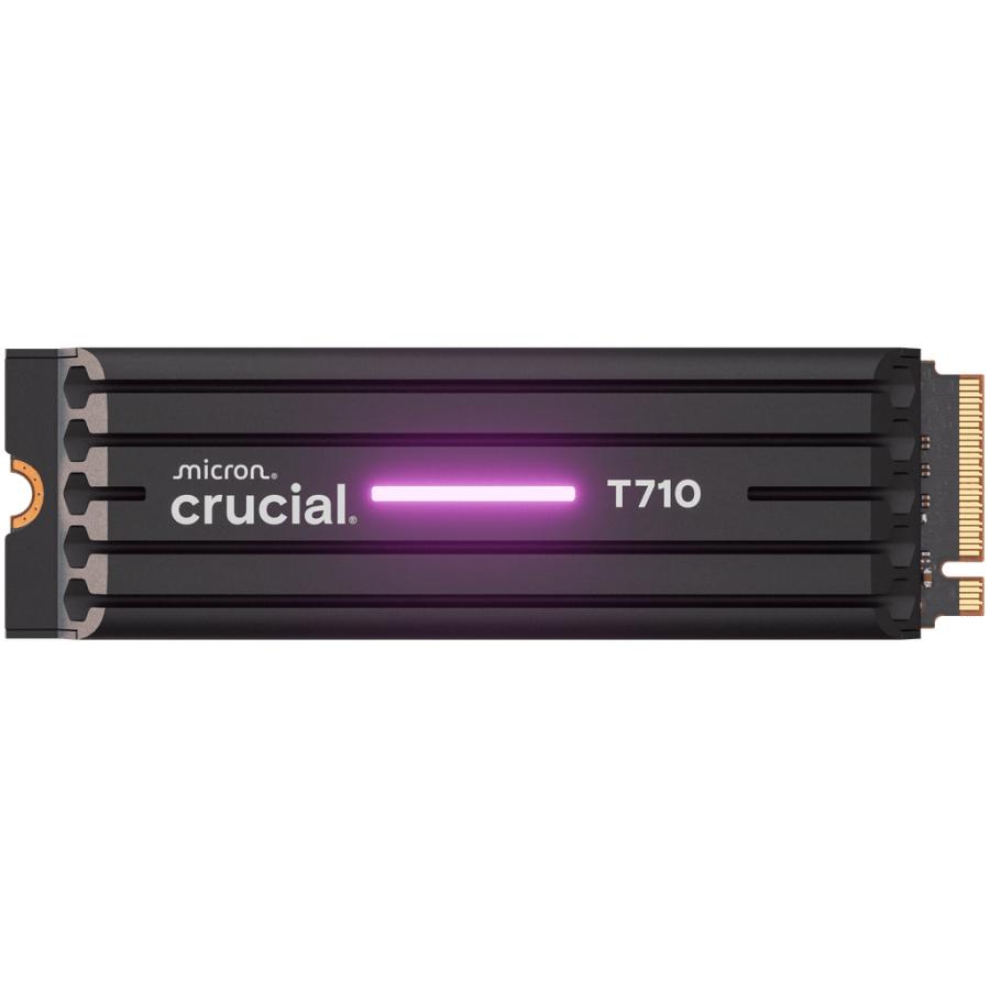Crucial CT4000T710SSD5 T710 SSD, 4 TB, M.2, PCIe Gen5, NVMe, 14900/ 13800 MB/s, Heatsink