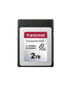 Transcend TS1TCFE830 CF Express Card, 1TB, NVMe PCIe Gen4 x2, TLC, 3,500/3,300 MB/s, Black