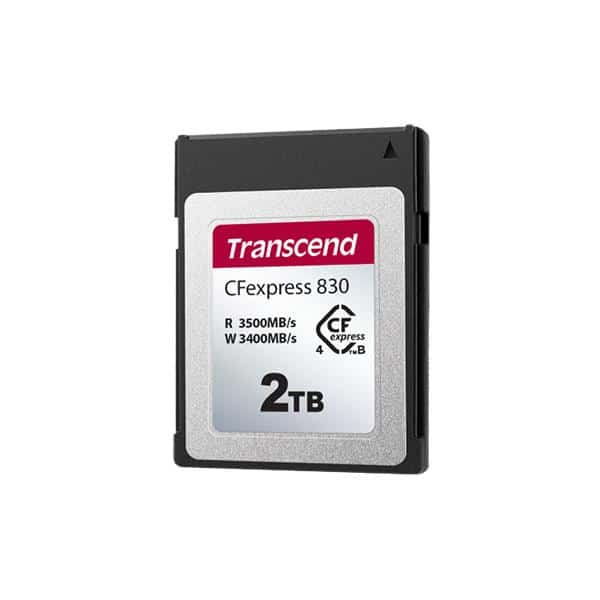 Transcend TS1TCFE830 CF Express Card, 1TB, NVMe PCIe Gen4 x2, TLC, 3,500/3,300 MB/s, Black - Afbeelding 2