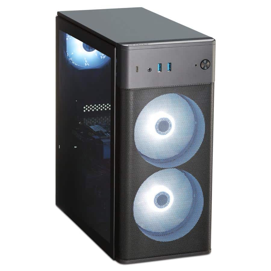 ERAZER RECON P45 MD340057 AMD Ryzen™ 5 5500 32 GB DDR4-SDRAM 1 TB SSD NVIDIA GeForce RTX 5060 Windows 11 Home Desktop PC Zwart - Afbeelding 3