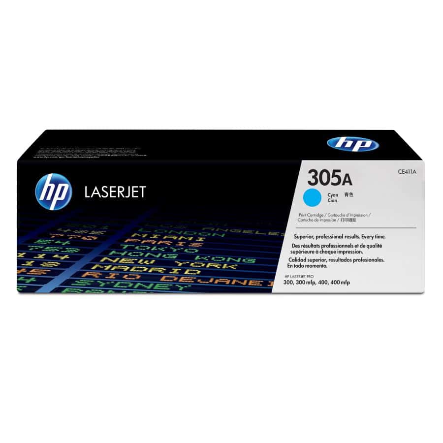HP CE411A 305A Cyan Original LaserJet Toner Cartridge, 2600 pages, Cyan, 1 pc(s) - Afbeelding 3