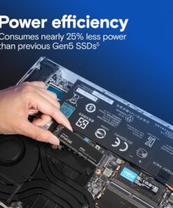Crucial CT2000P510SSD8 P510 SSD, 2TB, M.2, PCIe Gen5,NVMe, 10000/8700 MB/s, 1.5M IOPS - Afbeelding 4