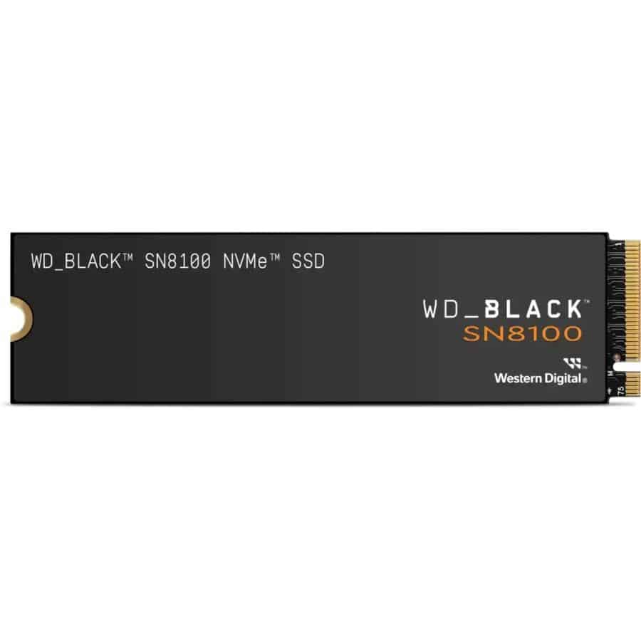 Western Digital WDS100T1X0M-00CMT0 WD Black SN8100 SSD, 1TB, M.2, PCIe 5.0, 3D V-NAND TLC, 14900 MBs
