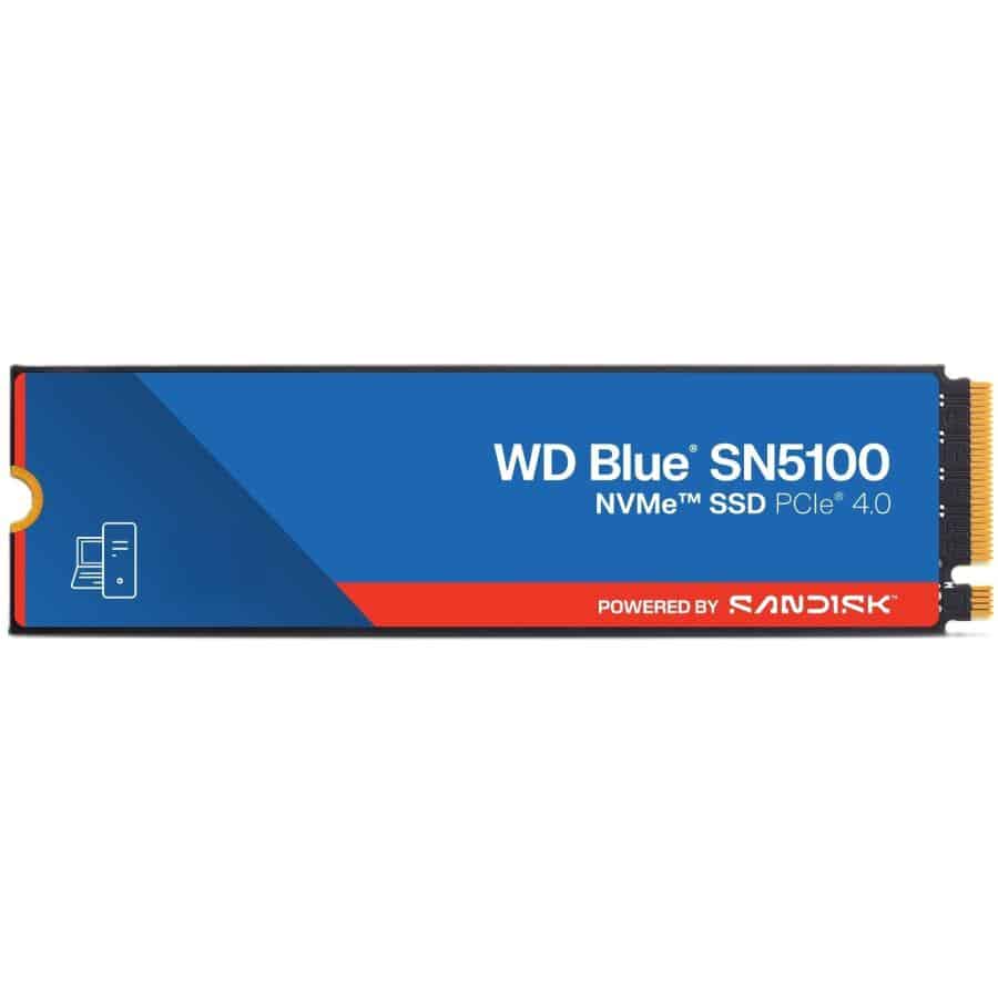 Western Digital WDS500G5B0E-00CPE0 SN5100 BLUE SSD, 500GB, M.2, PCIe Gen 4.0, 3D QLC, 6600MB/s