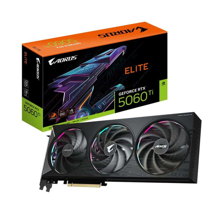 GIGABYTE AORUS GeForce RTX 5060 Ti ELITE 16G NVIDIA 16 GB GDDR7 - Afbeelding 2