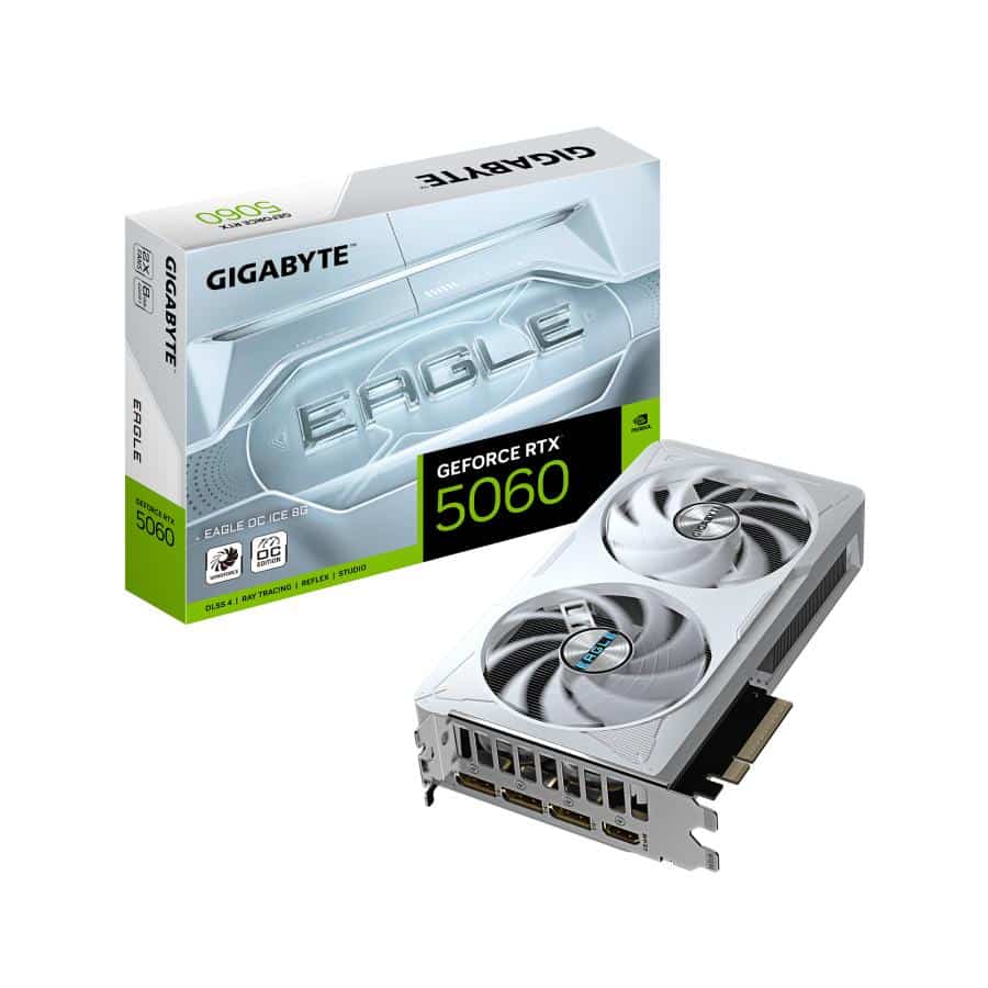 GIGABYTE GeForce RTX 5060 EAGLE OC ICE 8G Grafische Kaart - Afbeelding 2