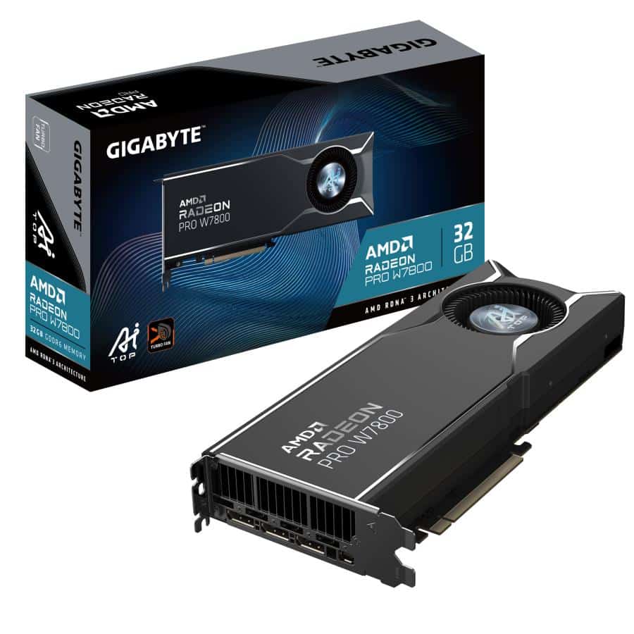 GIGABYTE Radeon PRO W7800 AI TOP 32G AMD 32 GB GDDR6 - Afbeelding 2