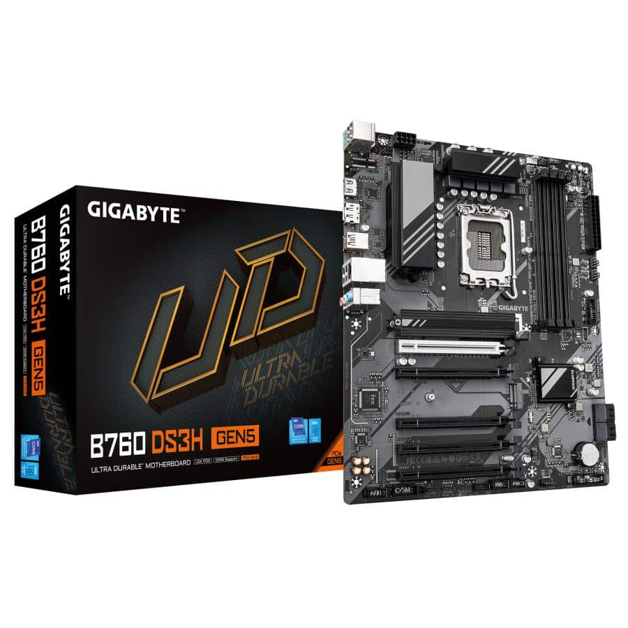 GIGABYTE B760 DS3H GEN5 moederbord Intel B760 Express LGA 1700 ATX - Afbeelding 2