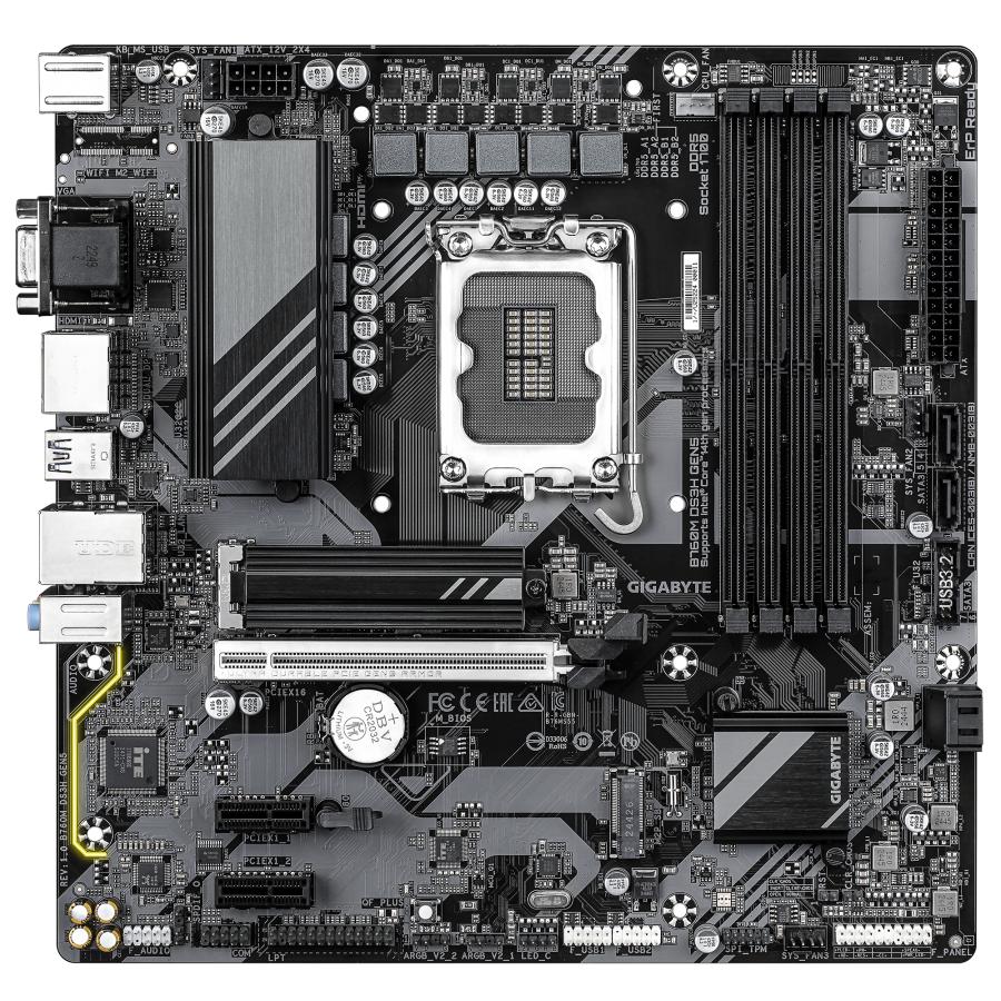 GIGABYTE B760M DS3H GEN5 moederbord Intel B760 Express LGA 1700 micro ATX - Afbeelding 3