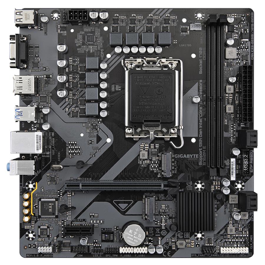 GIGABYTE B760M E moederbord Intel B760 LGA 1700 micro ATX - Afbeelding 3