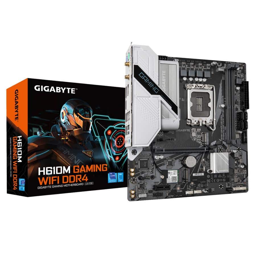 GIGABYTE H610M GAMING WF DDR4 moederbord Intel H610 Express LGA 1700 micro ATX - Afbeelding 2