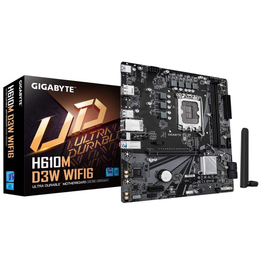 GIGABYTE H610M D3W WIFI6 Intel H610 LGA 1700 micro ATX - Afbeelding 2