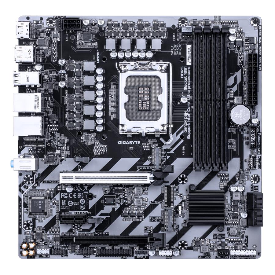 GIGABYTE Q870M D3H moederbord Intel Q870 LGA 1851 (Socket V1) micro ATX - Afbeelding 3