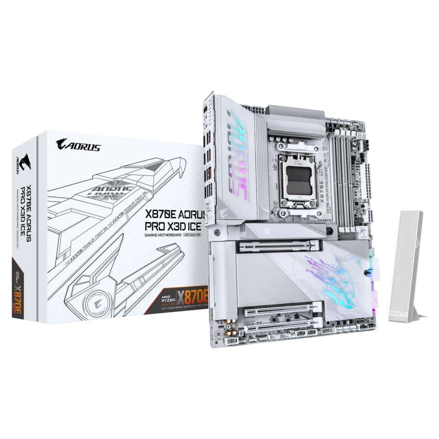 GIGABYTE X870E AORUS PRO X3D ICE AMD X870E Socket AM5 ATX - Afbeelding 2