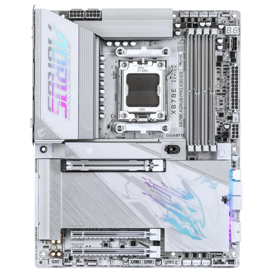 GIGABYTE X870E AORUS PRO X3D ICE AMD X870E Socket AM5 ATX - Afbeelding 2