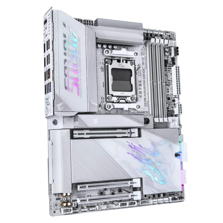 GIGABYTE X870E AORUS PRO X3D ICE AMD X870E Socket AM5 ATX - Afbeelding 4