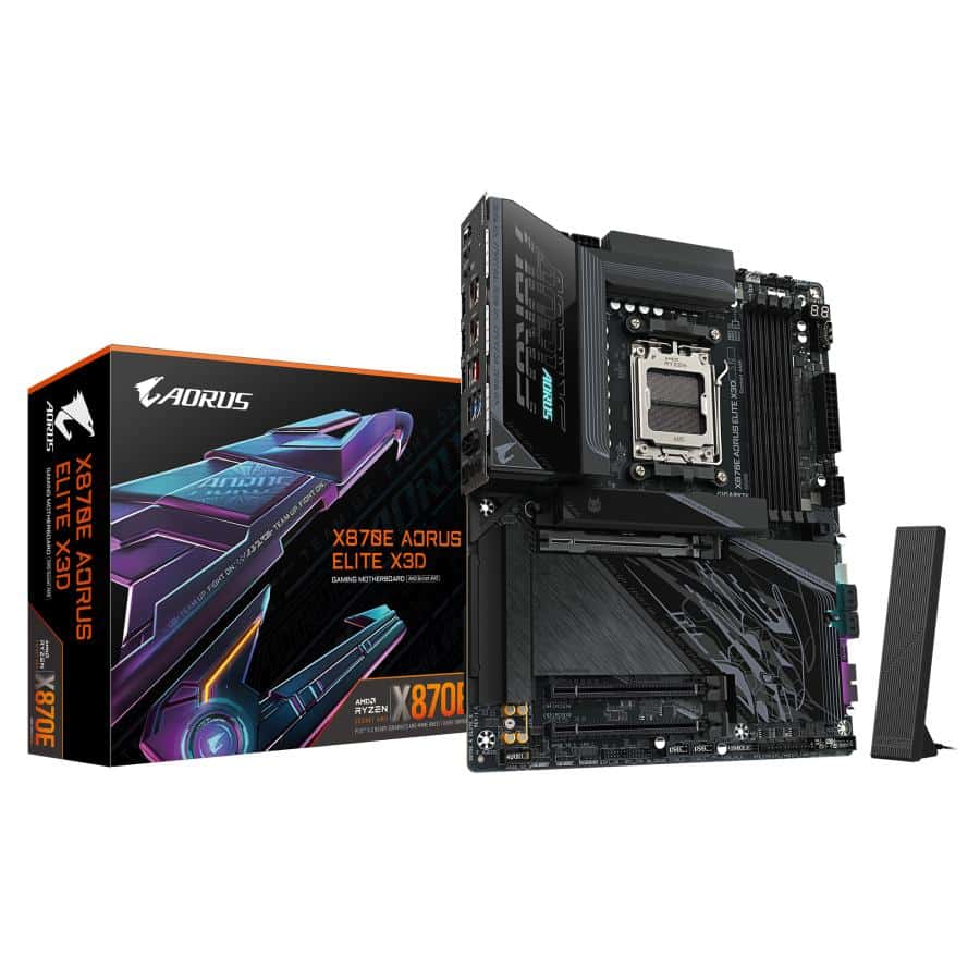 GIGABYTE X870E AORUS ELITE X3D AMD X870E Socket AM5 ATX - Afbeelding 2