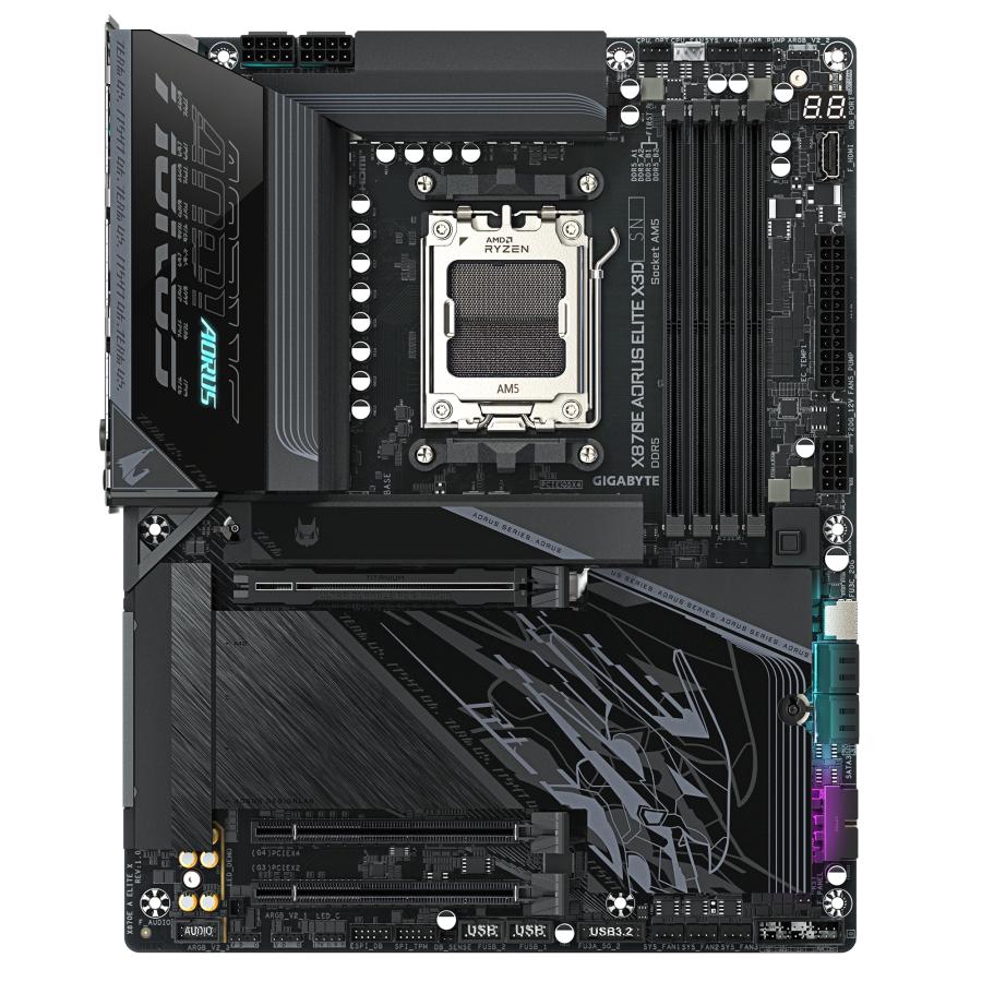 GIGABYTE X870E AORUS ELITE X3D AMD X870E Socket AM5 ATX - Afbeelding 3