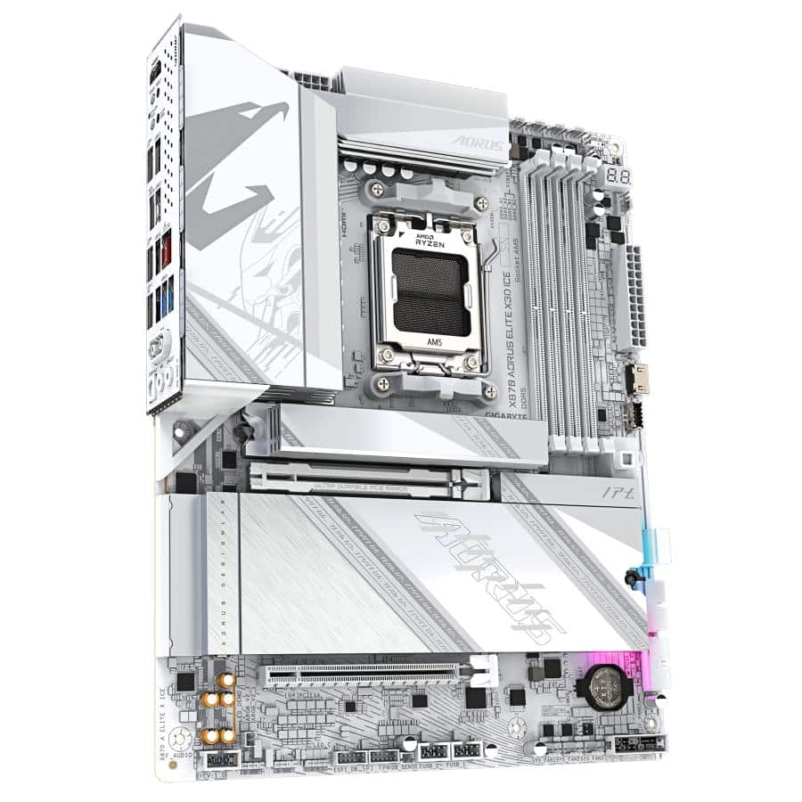GIGABYTE X870 AORUS ELITE X3D ICE AMD X870 Socket AM5 ATX - Afbeelding 4