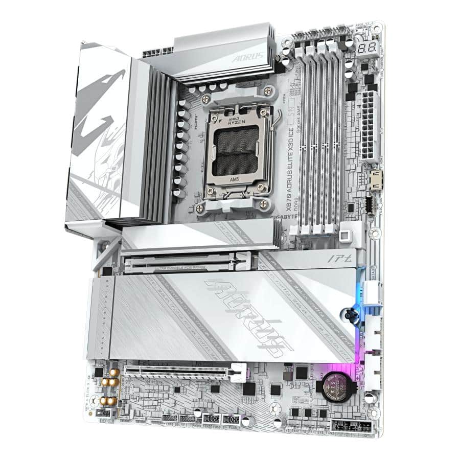 GIGABYTE X870 AORUS ELITE X3D ICE AMD X870 Socket AM5 ATX - Afbeelding 5