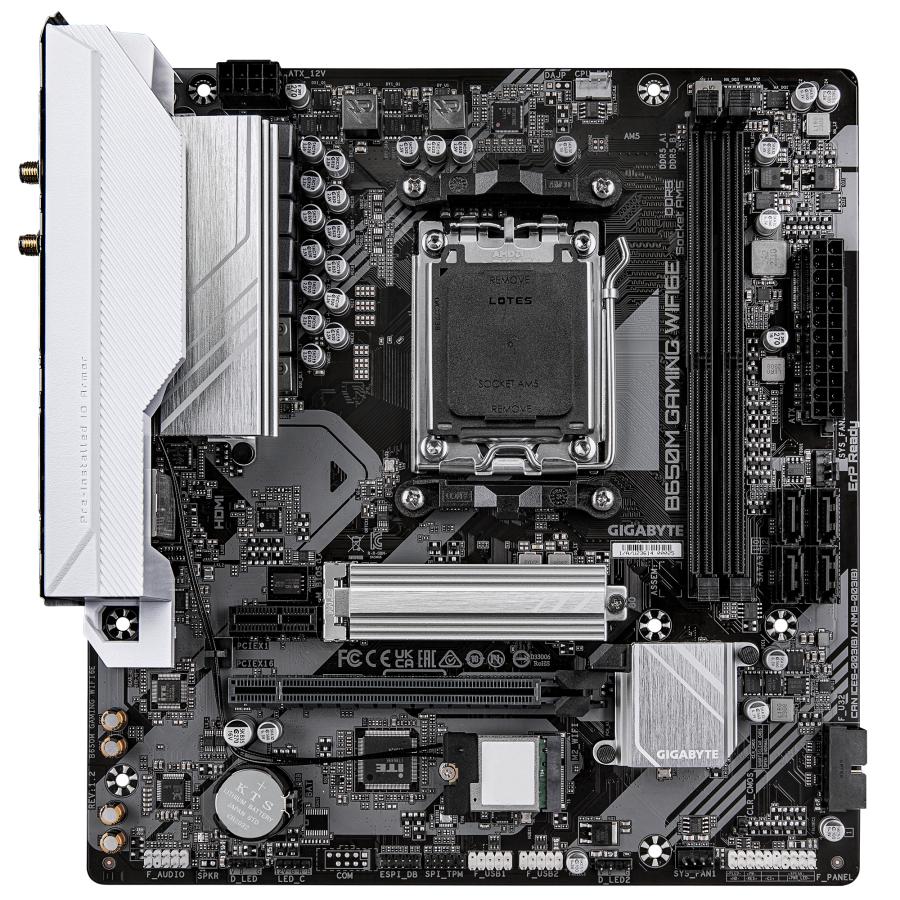 GIGABYTE B650M GAMING WIFI6E moederbord AMD B650 Socket AM5 micro ATX - Afbeelding 2