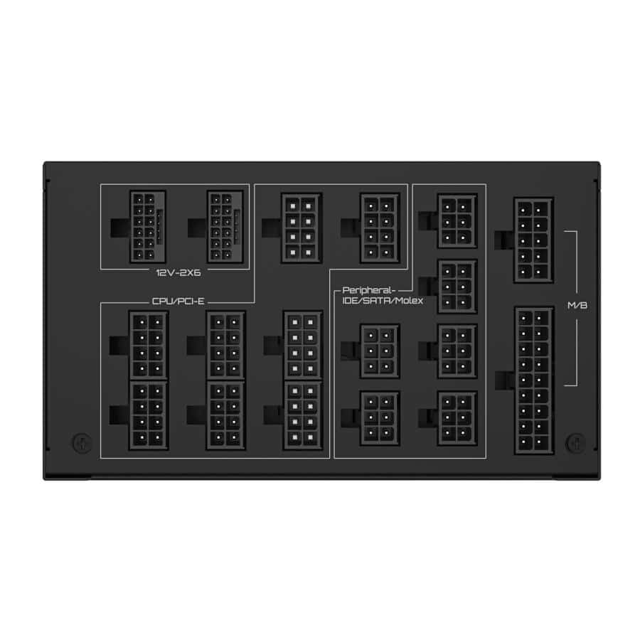 GIGABYTE UD1600PM PG5 AI TOP power supply unit 1600 W 20+4 pin ATX ATX Zwart - Afbeelding 4