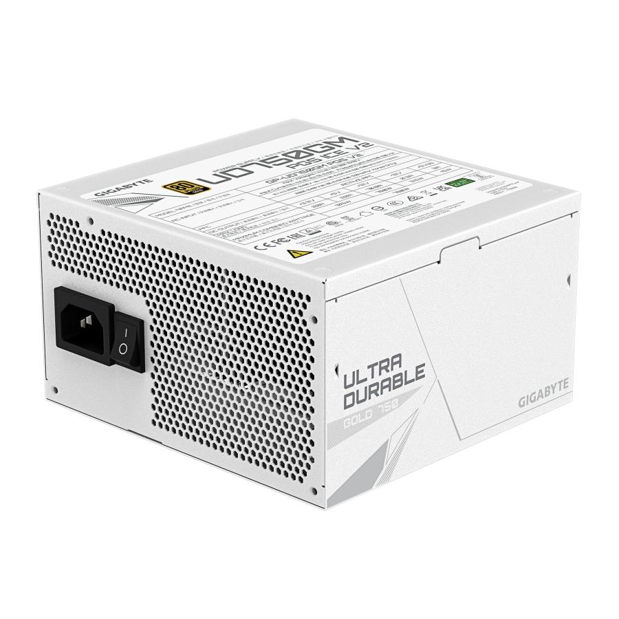 GIGABYTE UD750GM PG5 V2 ICE power supply unit 750 W 20+4 pin ATX ATX Wit - Afbeelding 5