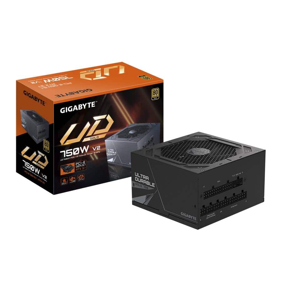 GIGABYTE UD750GM PG5 V2 power supply unit 750 W 20+4 pin ATX ATX Zwart - Afbeelding 2