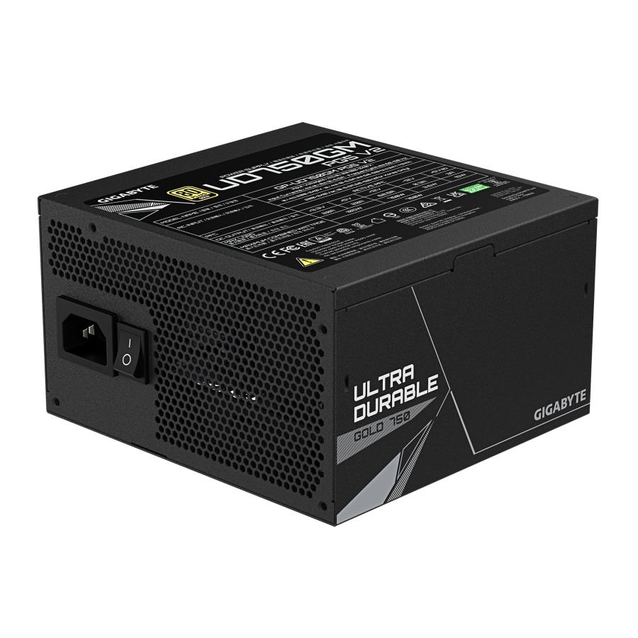 GIGABYTE UD750GM PG5 V2 power supply unit 750 W 20+4 pin ATX ATX Zwart - Afbeelding 5