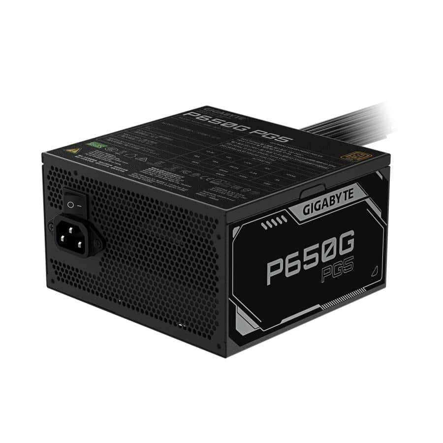 GIGABYTE P650G PCIE 5.1 power supply unit 650 W 20+4 pin ATX ATX Zwart - Afbeelding 4