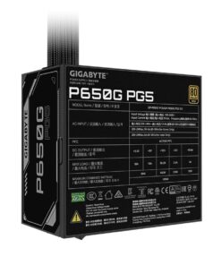 GIGABYTE P650G PCIE 5.1 power supply unit 650 W 20+4 pin ATX ATX Zwart - Afbeelding 6