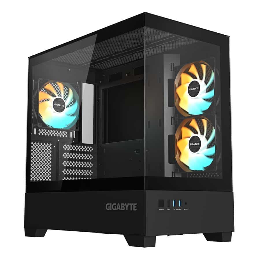 GIGABYTE C201 PANORAMIC Midi Tower Zwart - Afbeelding 2