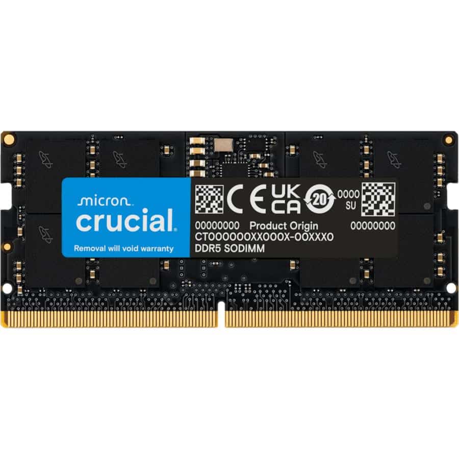 Crucial CT16G56C46S5 SO-DIMM, 1x 16GB, DDR5, 5600 Mhz, CL46, 1.1v