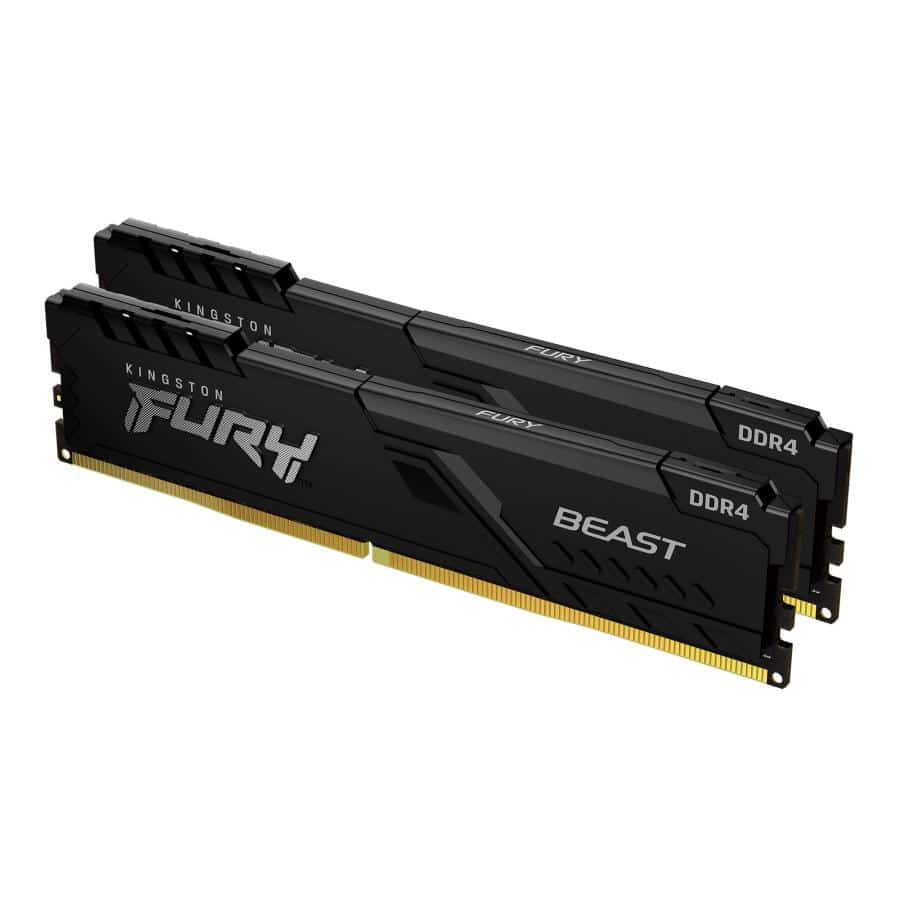 Kingston Technology FURY Beast 32GB 3200MT/s DDR4 CL16 DIMM (Kit van 2) 1Gx8 Black - Afbeelding 2